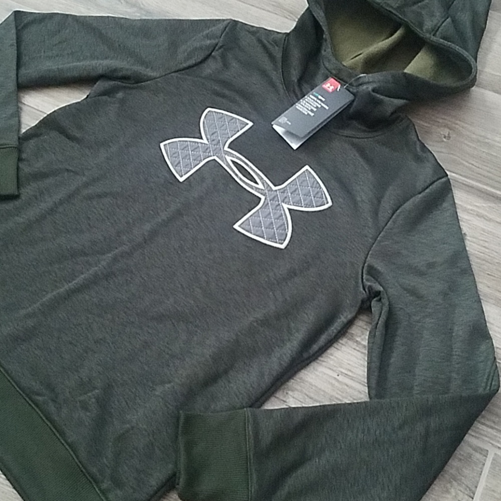 NWT Dark Green Under Armour hoodie - Picture 4 of 7